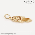 33202 Xuping trendy fake gold jewelry molds for sale special hand shape 18k gold plated pendant